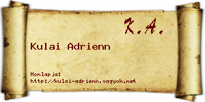 Kulai Adrienn névjegykártya